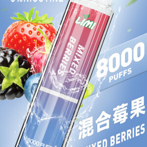 混合莓果味-LIMI發光抛棄式電子煙 8000口辣妹發光棒/一次性電子煙